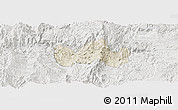 Shaded Relief Panoramic Map of Bolanos, lighten, semi-desaturated