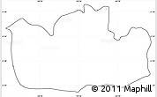Blank Simple Map of Bolanos, cropped outside, no labels