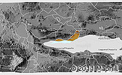 Physical 3D Map of Chapala, desaturated