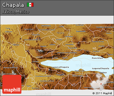 Physical 3D Map of Chapala