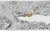 Physical 3D Map of Chapala, lighten, desaturated