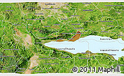 Physical 3D Map of Chapala, satellite outside