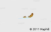 Physical 3D Map of Chapala, single color outside