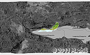 Satellite 3D Map of Chapala, darken, desaturated