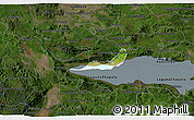 Satellite 3D Map of Chapala, darken