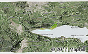 Satellite 3D Map of Chapala, semi-desaturated
