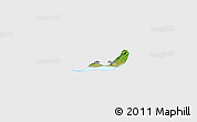 Satellite 3D Map of Chapala, single color outside