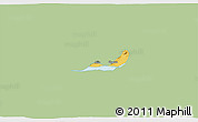 Savanna Style 3D Map of Chapala, single color outside