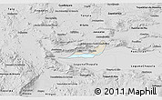 Shaded Relief 3D Map of Chapala, desaturated