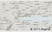 Shaded Relief 3D Map of Chapala, semi-desaturated