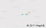 Shaded Relief 3D Map of Chapala, single color outside