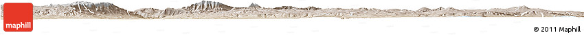 Physical Horizon Map of Chapala, lighten