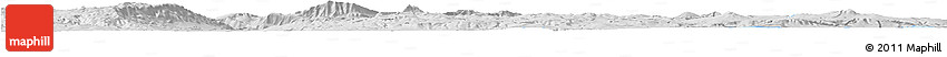 Silver Style Horizon Map of Chapala