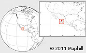 Blank Location Map of Chapala, highlighted parent region, within the entire country