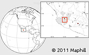 Blank Location Map of Chapala, highlighted parent region