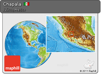 Physical Location Map of Chapala