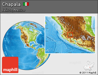 Physical Location Map of Chapala