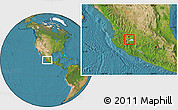 Satellite Location Map of Chapala