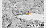 Physical Map of Chapala, lighten, desaturated