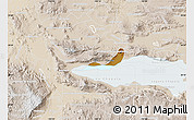 Physical Map of Chapala, lighten