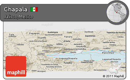 Classic Style Panoramic Map of Chapala