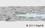 Gray Panoramic Map of Chapala