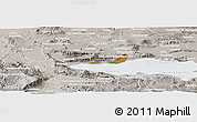 Physical Panoramic Map of Chapala, lighten, semi-desaturated