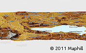 Physical Panoramic Map of Chapala
