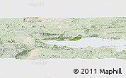 Satellite Panoramic Map of Chapala, lighten
