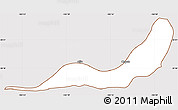 Classic Style Simple Map of Chapala, cropped outside