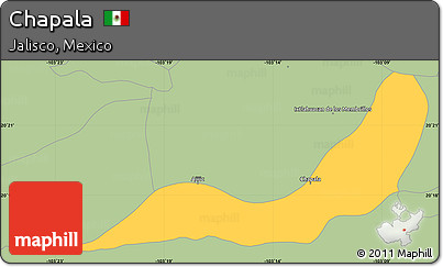 Savanna Style Simple Map of Chapala