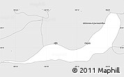 Silver Style Simple Map of Chapala
