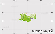 Physical Map of Cihuatlan, cropped outside