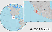 Gray Location Map of Ciudad Guzman