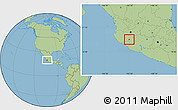 Savanna Style Location Map of Ciudad Guzman