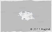 Gray 3D Map of Ciudad Venustiano C., single color outside