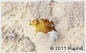 Physical 3D Map of Ciudad Venustiano C., lighten