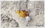 Physical 3D Map of Ciudad Venustiano C., lighten, semi-desaturated