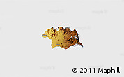 Physical 3D Map of Ciudad Venustiano C., single color outside