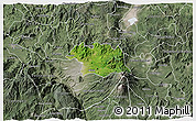 Satellite 3D Map of Ciudad Venustiano C., semi-desaturated