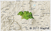 Satellite 3D Map of Ciudad Venustiano C., shaded relief outside