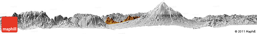 Physical Horizon Map of Ciudad Venustiano C., lighten, desaturated