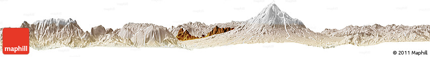 Physical Horizon Map of Ciudad Venustiano C., lighten