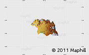 Physical Map of Ciudad Venustiano C., single color outside