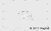 Silver Style Map of Ciudad Venustiano C., single color outside