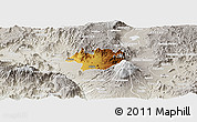 Physical Panoramic Map of Ciudad Venustiano C., lighten, semi-desaturated