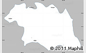 Gray Simple Map of Ciudad Venustiano C., single color outside