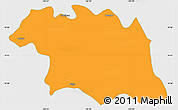 Political Simple Map of Ciudad Venustiano C., single color outside