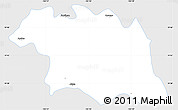 Silver Style Simple Map of Ciudad Venustiano C., single color outside