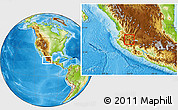 Physical Location Map of Cocula